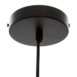 Suspension filaire Galt noire - métal D34 cm - Atmosphera