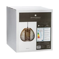 Suspension filaire Noda cuivre - métal D28 cm - Atmosphera