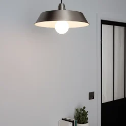 Suspension Gammuse Galva GoodHome gris IP20 E27