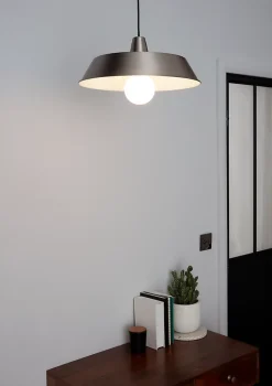 Suspension Gammuse Galva GoodHome gris IP20 E27