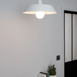 Suspension Gammuse GoodHome blanc IP20 E27