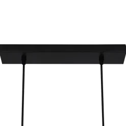 Suspension Ghlin 5 lumières E27 140W ⌀80xL.6xH.110cm noir GoodHome