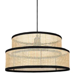 Suspension gigogne ronde cannage Yuca Ostaria