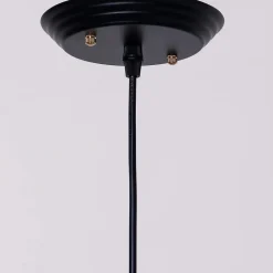 Suspension goutte d'eau verre fumé noire - Ellipse