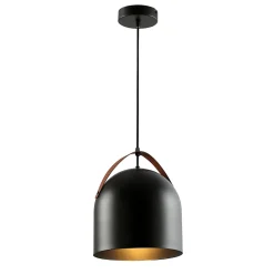 Suspension Hayott noir E27 15W IP20 Ø25 x H. 120 cm