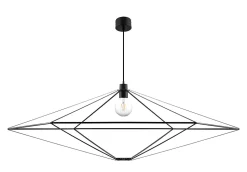 Suspension Heyka E27 IP20 noir 120 cm