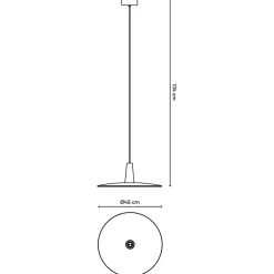Suspension Hibonit E27 IP20 noir 45cm
