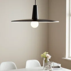 Suspension Hibonit E27 IP20 noir 58cm