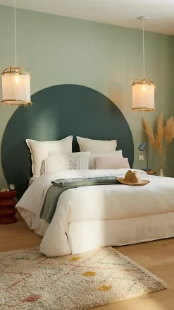 Suspension Hikari E27 40W IP20 ⌀38xH.125cm bambou coloris naturel Corep