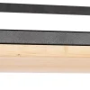 Suspension industrielle noire avec bois 5 lumières - Shelf