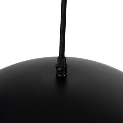 Suspension industrielle noire avec or 2 lumières - Magnax