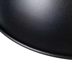 Suspension industrielle noire avec or 3 lumières - Magnax