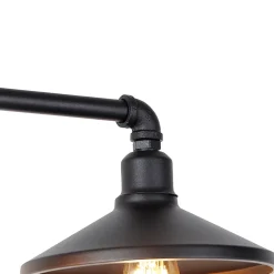 Suspension industrielle noire - 4 Laser