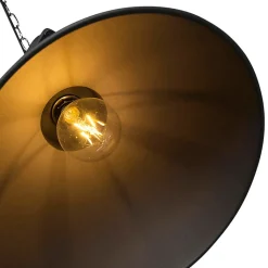 Suspension industrielle petite noire mate - Sicko