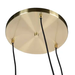 Suspension intelligente en laiton avec 3 WiFi ST64 avec verre bleu - Pallon