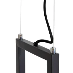 Suspension intelligente noire avec support incl. 4 GU10 Wifi - Cage Rack