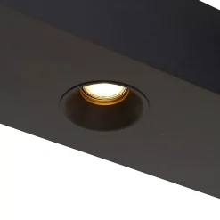 Suspension intelligente noire avec support incl. 4 GU10 Wifi - Cage Rack