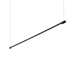 Suspension intégrée linéaire décorative LED noire, 3000K