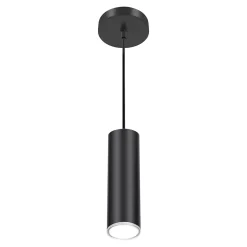Suspension Ipsoot LED intégrée 600lm 9W IP44 Ø12cm blanc neutre GoodHome argent