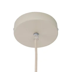 Suspension Japandi Crème avec Abat-jour en Lin - Aisha