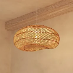 Suspension Jeny - rotin D68 cm - Atmosphera