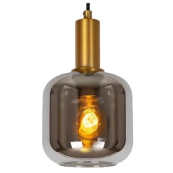 Suspension JOANET en verre avec 1xE27 - Fumé - Lucide