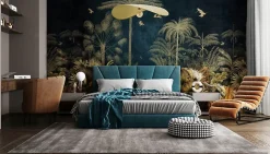 Suspension Jodhpur laiton doré E27 40W IP20 Ø80cm x H.126cm Seynave