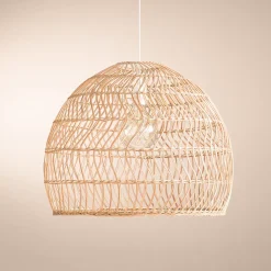 Suspension Joy - rotin et métal - D58 cm - Atmosphera