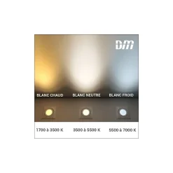 Suspension JUNE 2 P Indigo - 30W - 3 CCT - Dimmable - Noir mat