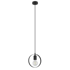 Suspension Kaitains E27 IP20 ⌀20cm noir