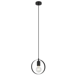 Suspension Kaitains E27 IP20 ⌀20cm noir