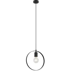 Suspension Kaitains E27 IP20 ⌀28cm noir