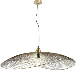 Suspension Kasteli métal doré Ø100cm E27 IP20 40W Seynave