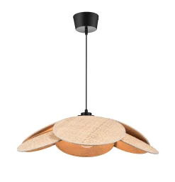 Suspension Kenya E27 15W ⌀70xH.100cm noir GoodHome
