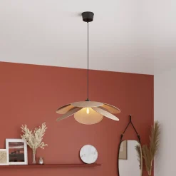 Suspension Kenya E27 15W ⌀70xH.100cm noir GoodHome