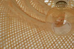 Suspension Lawa en rotin E27/60W IP20 Ø62 cm x H 27 cm Seynave