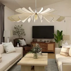 Suspension Led bois 80 cm - Atelier Loupiote - Aurora