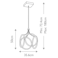 Suspension LED Ciri 60W integrated LED