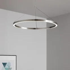 Suspension LED intégrée variable Taphao 2350lm 40W IP20 GoodHome argent