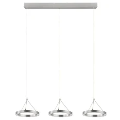 Suspension LED intégrée variable Taphao argent 2300lm 36W IP20 GoodHome