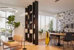 Suspension LED intégrée variable Taphao argent 2300lm 36W IP20 GoodHome