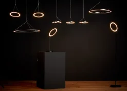 Suspension LED intégrée variable Taphao argent 2300lm 36W IP20 GoodHome