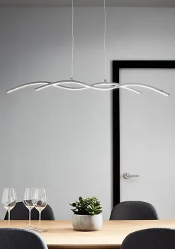 Suspension LED intégréevariable LED intégrée Alani 1850lm 24W IP20 GoodHome argent