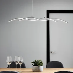 Suspension LED intégréevariable LED intégrée Alani 1850lm 24W IP20 GoodHome argent