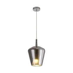 Suspension Led verre-métal blanche design scandinave - Mantra - Elsa