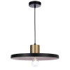 Suspension Livingstone IP20 Ø38 x H.12 cm Lussiol métal noir