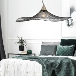 Suspension Lizzie filaire Corep Ø110cm E27 IP20 60W 230V Noir et laiton