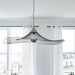 Suspension Lizzie filaire Corep Ø110cm E27 IP20 60W 230V Noir et laiton