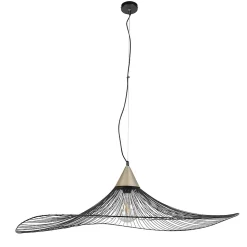 Suspension Lizzie filaire Corep Ø110cm E27 IP20 60W 230V Noir et laiton