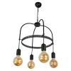 Suspension Llandudno 78 x 43 x 43 cm 4 x E27 noir lux.pro